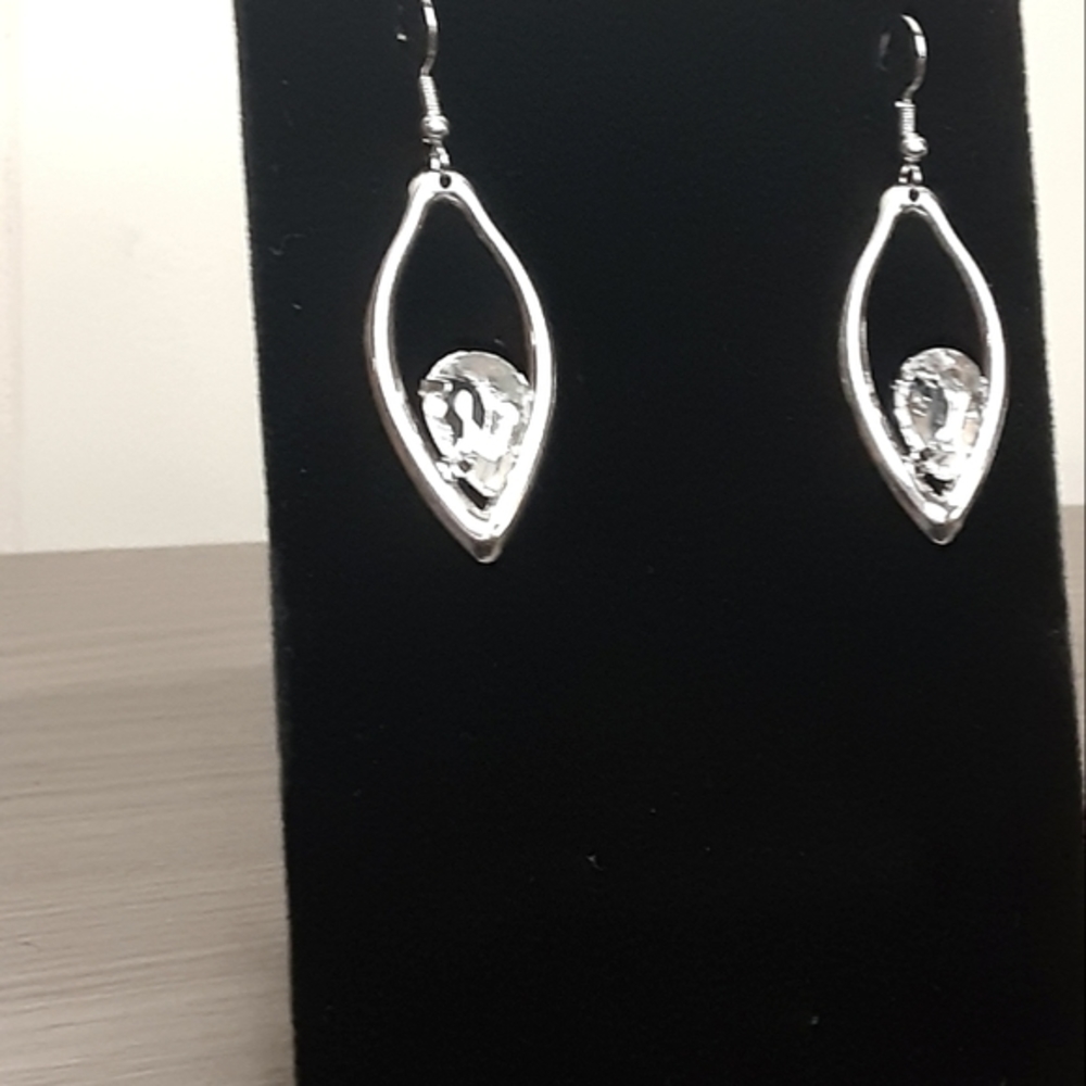 Beautifully Bejeweled White Earring